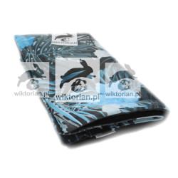 Wodoodporna mata dla świnki morskiej VELVET MONSTERY KWIATY NIEBIESKIE