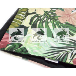 Podkład wielorazowy dla królika VELVET MONSTERY RETRO KWIATY, mata wodoodporna na dno klatki