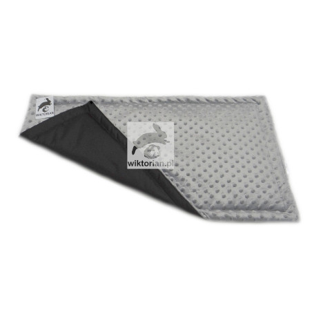 WODOODPORNA MATA na spód klatki MINKY SZARA, wielorazowy podkład dla świnek morskich, królików