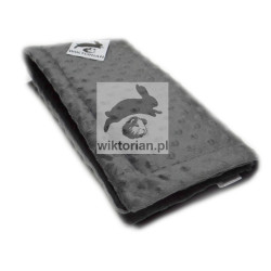 GRAFITOWA mata do klatki dla królika, WODOODPORNA MATA MINKY dla świnki morskiej, dla gryzoni