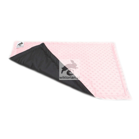 MINKY MATA WODOODPORNA RÓŻOWA dla świnek morskich do klatki podkład, RÓŻOWA JASNA