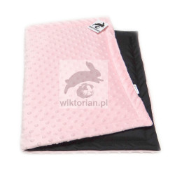 MINKY MATA WODOODPORNA RÓŻOWA dla świnek morskich do klatki podkład, RÓŻOWA JASNA