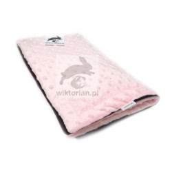 MINKY MATA WODOODPORNA RÓŻOWA dla świnek morskich do klatki podkład, RÓŻOWA JASNA