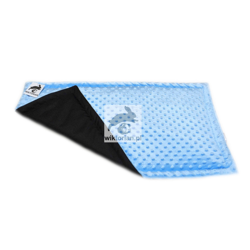 MINKY WODOODPORNA MATA dla królika do klatki, na wybieg mata BŁĘKITNA