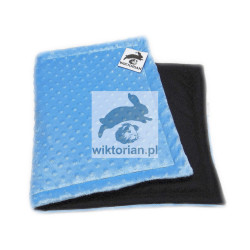 MINKY WODOODPORNA MATA dla królika do klatki, na wybieg mata BŁĘKITNA