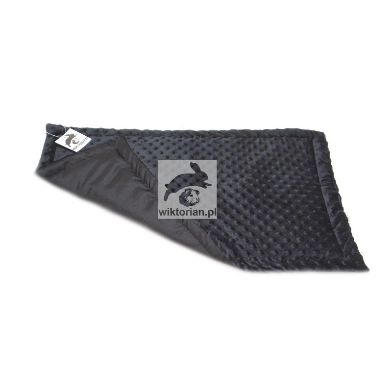 CZARNA MATA WODOODPORNA dla królika do klatki MINKY, mata na wybieg dla świnek morskich, do klatki dla gryzoni