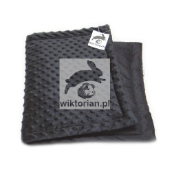 CZARNA MATA WODOODPORNA dla królika do klatki MINKY, mata na wybieg dla świnek morskich, do klatki dla gryzoni