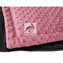 Cage liner dla królika, świnki morskiej, WODOODPORNA MATA dla królika RÓŻ RETRO MINKY