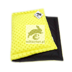 WODOODPORNY PODKŁAD dla świnki morskiej, królika MINKY, wodoodporna mata do klatki dla świnki morskiej, królika, gryzoni ŻÓŁTA