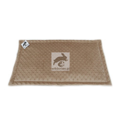 Na dno klatki WODOODPORNA MATA dla królików, świnek morskich MINKY CAPPUCINO