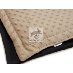 Na dno klatki WODOODPORNA MATA dla królików, świnek morskich MINKY CAPPUCINO