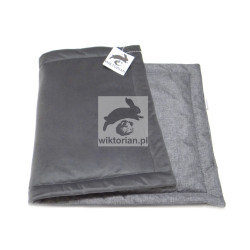 Grafitowa mata wodoodporna imitacja lnu mata dla świnki morskiej królik, wybór kolorów mat, wiele rozmiarów