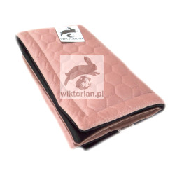 Mata wodoodporna dla królika do klatki dla świnki morskiej RÓŻOWA mata VELVET PLASTER MIODU