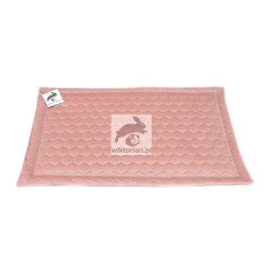 Mata wodoodporna dla królika do klatki dla świnki morskiej RÓŻOWA mata VELVET PLASTER MIODU