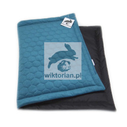 Mata wodoodporna dla królika VELVET PLASTER MIODU mata TURKUSOWO MORSKA do klatki