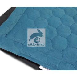 Mata wodoodporna dla królika VELVET PLASTER MIODU mata TURKUSOWO MORSKA do klatki