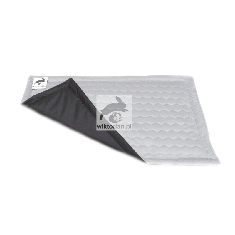Wodoodporna mata na dno klatki dla świnek morskich, królików, gryzoni mata SZARA JASNA VELVET PLASTER MIODU