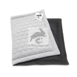 Wodoodporna mata na dno klatki dla świnek morskich, królików, gryzoni mata SZARA JASNA VELVET PLASTER MIODU