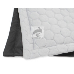 Wodoodporna mata na dno klatki dla świnek morskich, królików, gryzoni mata SZARA JASNA VELVET PLASTER MIODU